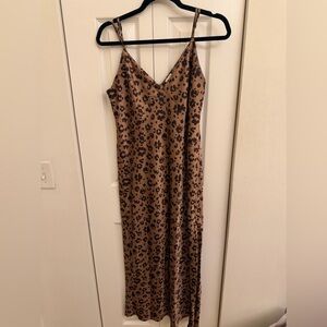 a new day Brown Leopard Slip Maxi Dress